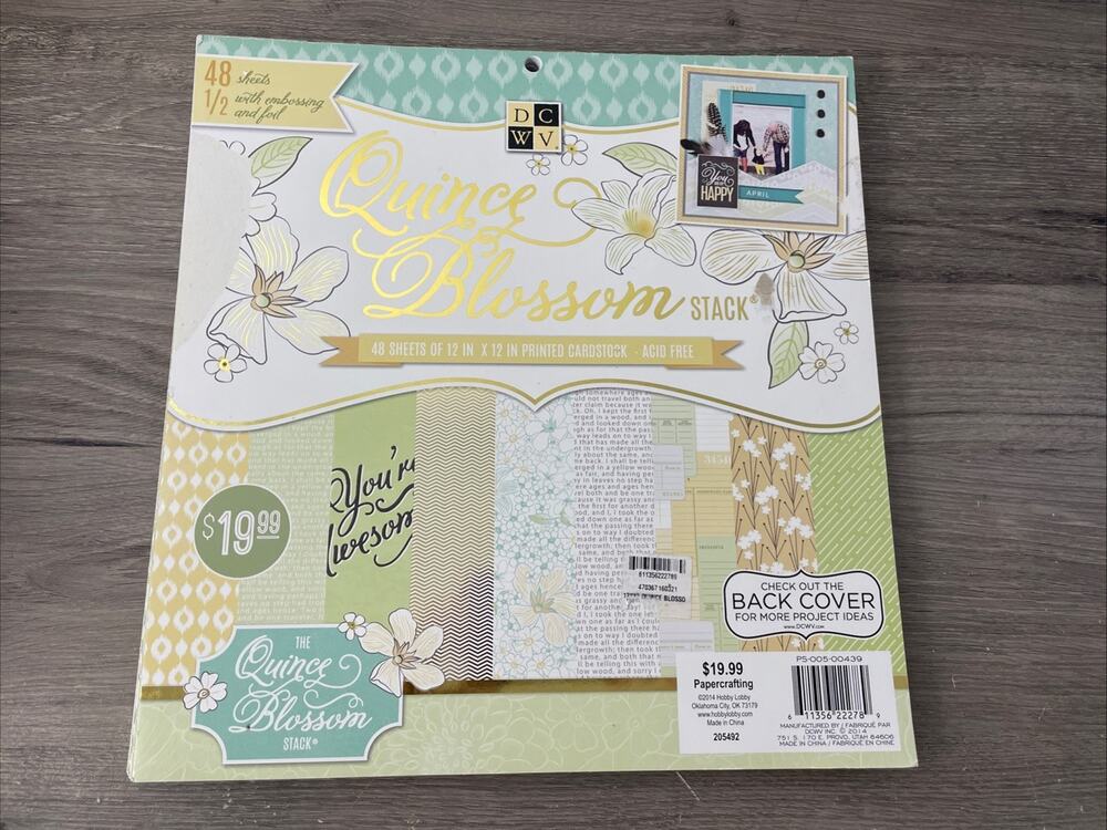 DCWV Quince Blossom Stack, 48 Sheets